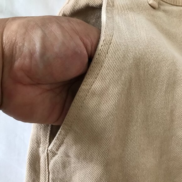 Wilfred Free Modern Cargo Utility Pants Women 2 Beige High Rise Stretch Preppy - Picture 12 of 16